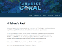 Tablet Screenshot of paradisecoral.com